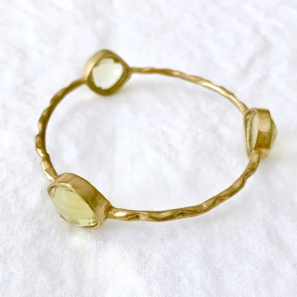 Sonya Renee Citron Gemstone Bangle Stack Bracelet - Picture 1 of 3